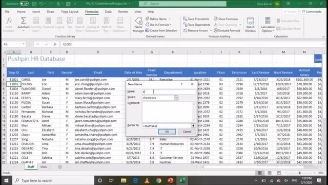 MS Excel Lesson 21 | what is name range in excel | Creating and Managing Name Ranges in Formulas смотреть онлайн