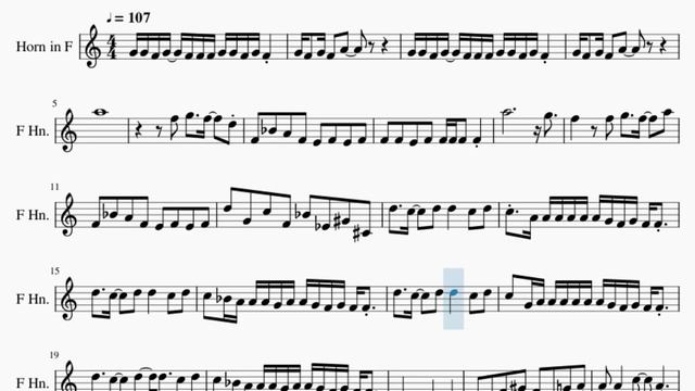 Horn Sheet Music: How to play Canzoni Preferite (JoJo's Bizarre Adventure) by Yugo Kanno смотреть онлайн