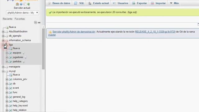 Uso básico de PHPMYADMIN (online) смотреть онлайн