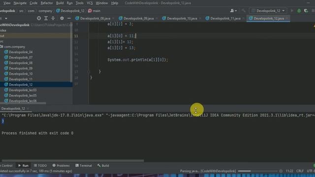 Java Tutorial | Array 1D | 2D | Developolink смотреть онлайн