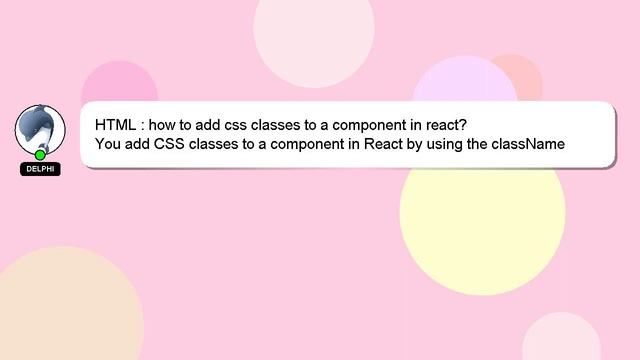 HTML : how to add css classes to a component in react? смотреть онлайн