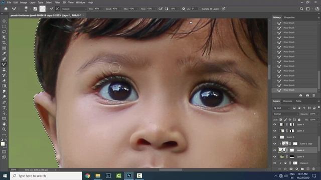 Photoshop Manipulation |  Baby Photo |