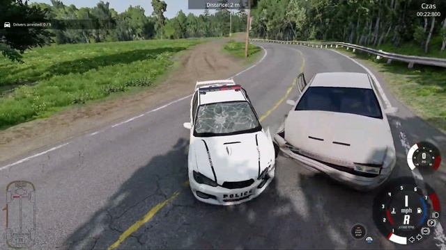 POLICJA VS GANG POLSKICH SAMOCHODÓW w BEAMNG.DRIVE "DUŻY FIAT, MALUCH I POLONEZ" #208 смотреть онлайн