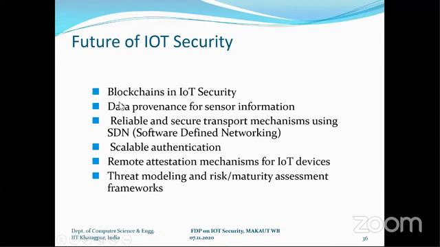 Online FDP on Internet of Things Security. Day-1 (MAKAUT, WB) смотреть онлайн
