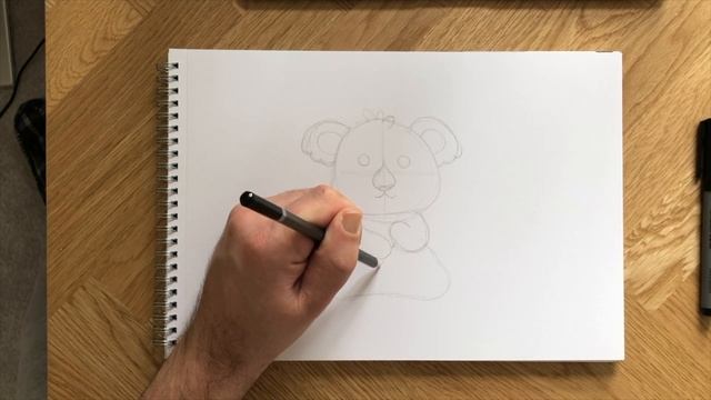 How to draw a koala bear in 10 minutes | Easy, fun cartoon koala drawing guide смотреть онлайн