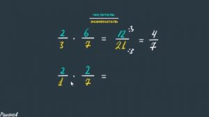 УМНОЖЕНИЕ ДРОБЕЙ с разными знаменателями 5 6 класс