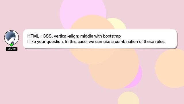 HTML : CSS, vertical-align: middle with bootstrap смотреть онлайн