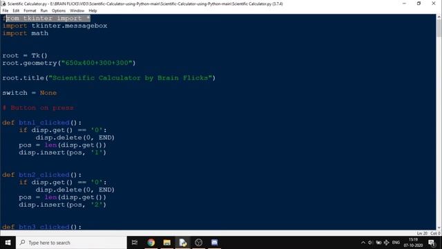 Make Scientific Calculator In 2 minutes | Python Tkinter Mini Project | GUI | Webtican смотреть онлайн