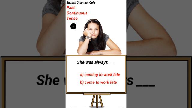 past continuous tense | English Grammar Quiz смотреть онлайн