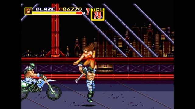 Sega Mega Drive 2 (Smd) 16-bit Streets of Rage 2  (Bare Knuckle 2) Stage 2