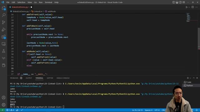 Python Linked List смотреть онлайн