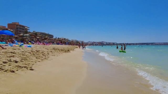 Beach walk | Playa S'Arenal | Mallorca MAJORCA 4K ?️?? смотреть онлайн