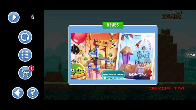 Obzor TiVi: Прохождение уровней Angry Birds Friends от 9 снтября 2019 смотреть онлайн
