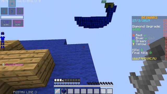 БЕЗ БЛОКОВ ЧЕЛЛЕНДЖ НА БЕДВАРС!! (FAMIXMC BEDWARS MINI - GAME) смотреть онлайн