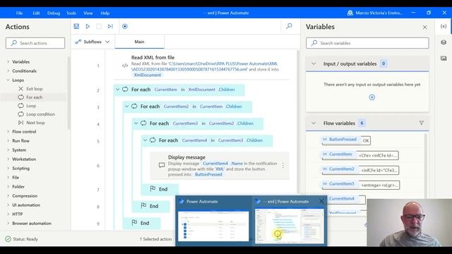 XML Aula 1 - Como ler arquivos XML com o Power Automate Desktop смотреть онлайн