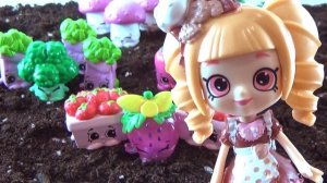 Огород Шопкинс Овощи фрукты и блюда из них Мультик с игрушками Shopkins для детей