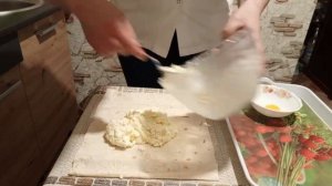 Ленивый Штрудель из Лаваша с яблоками и творогом