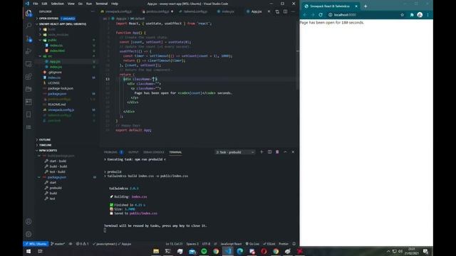 Snowpack, React & Tailwindcss quick overview demo, no audio. смотреть онлайн