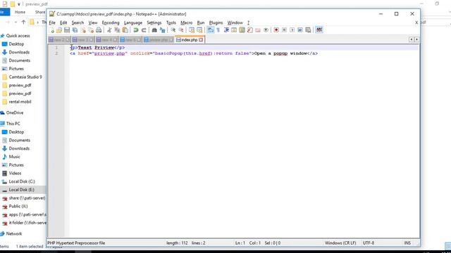 MEMBUAT PREVIEW FILE PDF DENGAN PHP смотреть онлайн