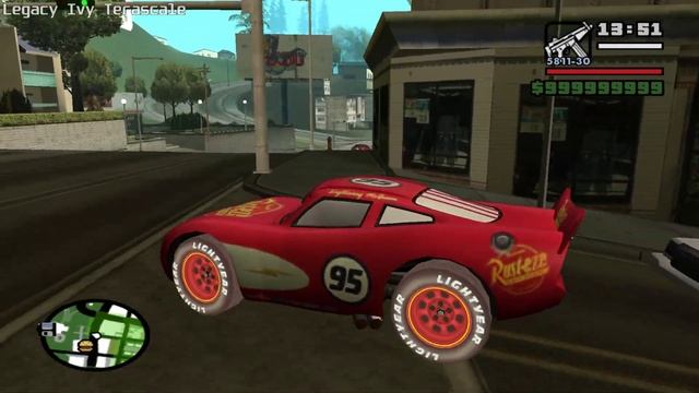 Working McQueen as Previon ( GTA San Andreas car mod ) смотреть онлайн