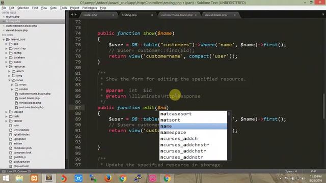 How to build Laravel 5(5.2) CRUD admin application with step by step смотреть онлайн