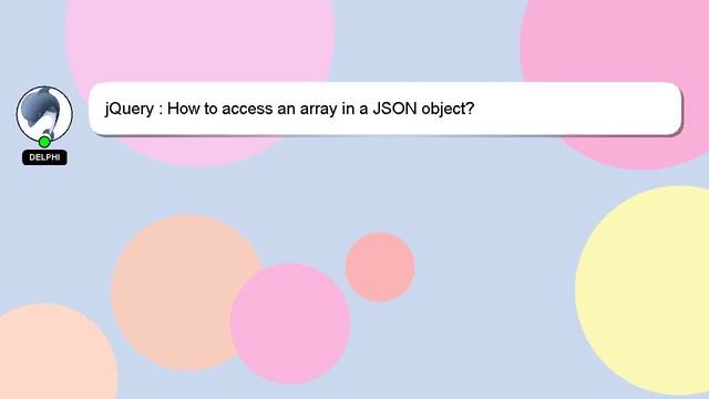 jQuery : How to access an array in a JSON object? смотреть онлайн