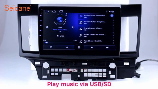All in one 2008-2015 Mitsubishi Lancer-ex 3G WIFI GPS Sat Nav Radio with USB 1080P Video смотреть онлайн