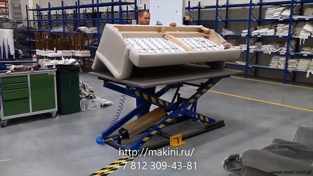 ПНЕВМАТИЧЕСКИЙ СТОЛ ДЛЯ ОБИВКИ МЕБЕЛИ REXEL ST 3 смотреть онлайн