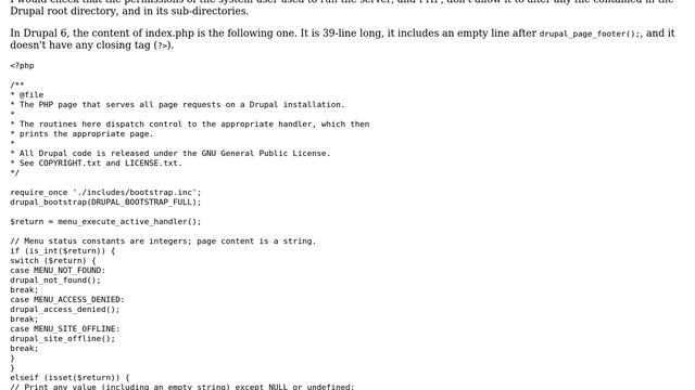 Drupal: Empty lines in index.php file (2 Solutions!!) смотреть онлайн