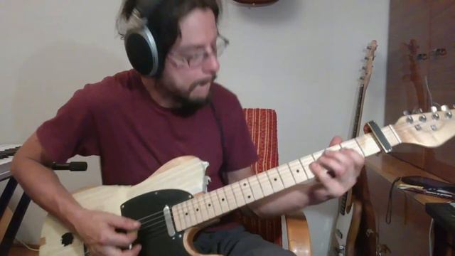 Hollow body Telecaster style guitar - sound sample improvisation смотреть онлайн