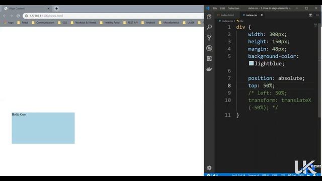 41. CSS - Align Elements using Transform Property смотреть онлайн
