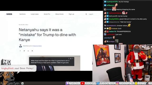 Hooded Kanye West Praises Nazis In Alex Jones Interview | Hasanabi reacts смотреть онлайн