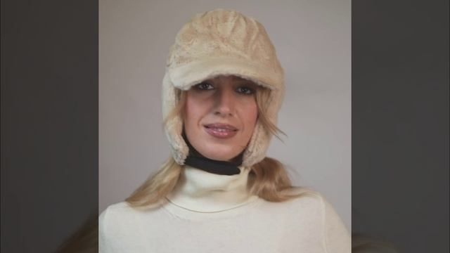 DI2412-13 Ушанка жен. 100%полиэстер разм.57 FABRETTI