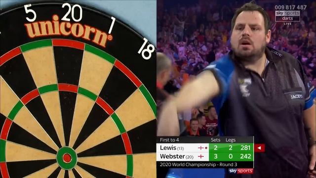 THE MOST INCREDIBLE SET! Lewis v Webster - 2019/20 World Darts Championship смотреть онлайн
