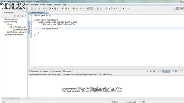 java tutorial 55 create a file in java urdu hindi tutorial PakTutorials tk смотреть онлайн