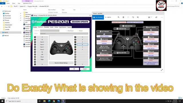 How To Setup Pes 21 PC Keyboard Control Setting | Keyboard And Gamepad