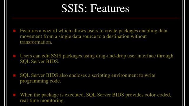 Ssis (sql server integration service) development смотреть онлайн
