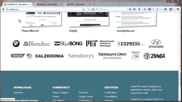 Урок 1. PHP-фреймворки. Установка фреймворка CakePHP смотреть онлайн