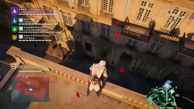 Playing Assassins creed unity 10 chiling with my friend and running around :) смотреть онлайн
