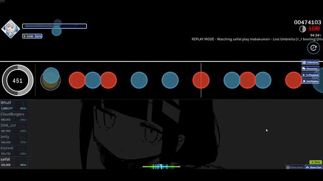 [osu!taiko]Lost Umbrella(7_7Bootleg) +DT *5.71 FC!(A) смотреть онлайн