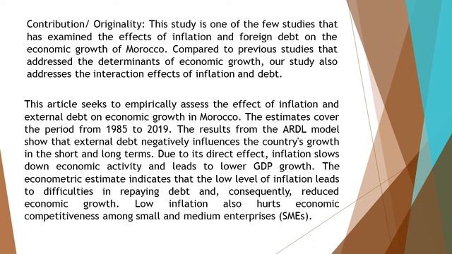 Exploring the Impact of Inflation and External Debt on Economic Growth in Morocco An Empirical Inve смотреть онлайн