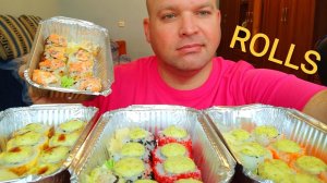 МУКБАНГ РОЛЛЫ запечёные/ОБЖОР/MUKBANG ROLLS