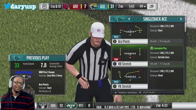 Madden 17 Career Mode WR S2 Ep 20 - AMAZING CATCH AGAINST PATRICK PETERSON! смотреть онлайн