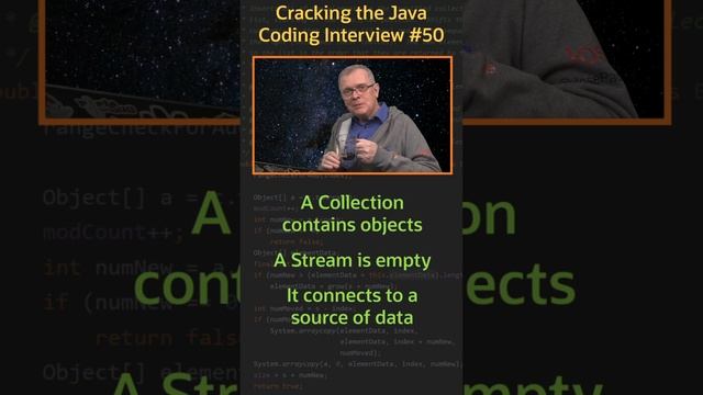What is the difference between a Collection and a Stream? - Cracking the Java Coding Interview смотреть онлайн