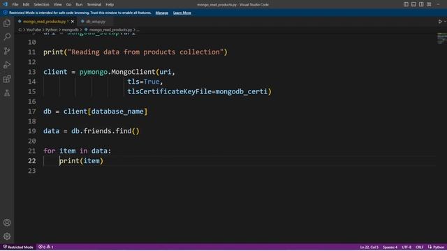 CRUD - Read | MongoDB | Python | Hindi смотреть онлайн