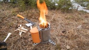 [РВ] Печь-щепочница-электрогенератор (первая растопка и первые впечатления)