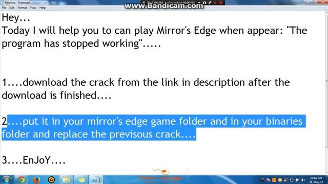 Mirror's edge fix:The program has stopped working. смотреть онлайн