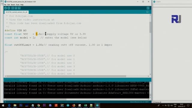 Using Allegro ACS758 Current Sensor with Arduino for 50A to 200A смотреть онлайн