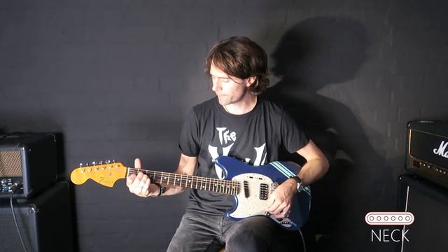 Fender 2011 Kurt Cobain Mustang Blue Nirvana Guitar смотреть онлайн