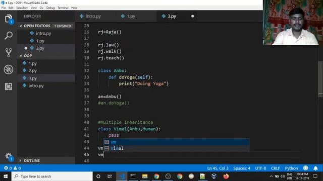 ? Python OOP Multiple Inheritance | ?Python for beginners | ?Python complete course in Tamil смотреть онлайн